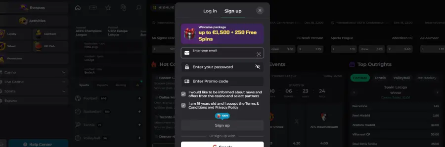 Luckycapone casino login